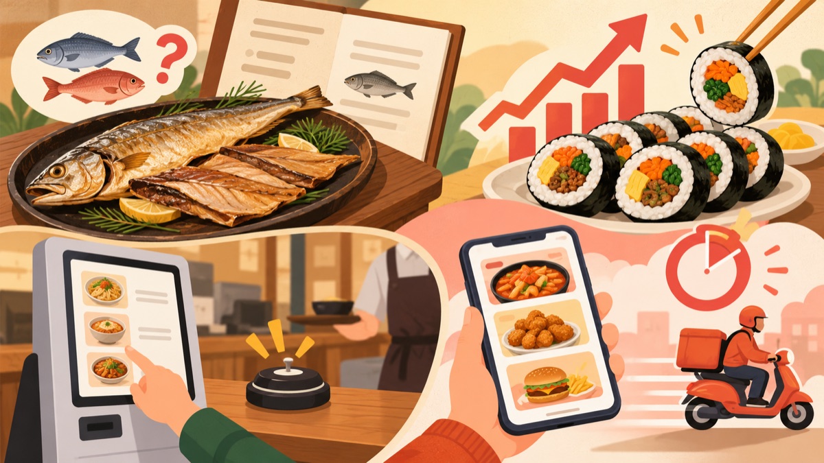 10월 넷째 주 맛집로드 외식 소식 정리: 보리굴비 어종 표시·김밥 가격·키오스크 호출벨·배달앱 타임세일 대표 이미지